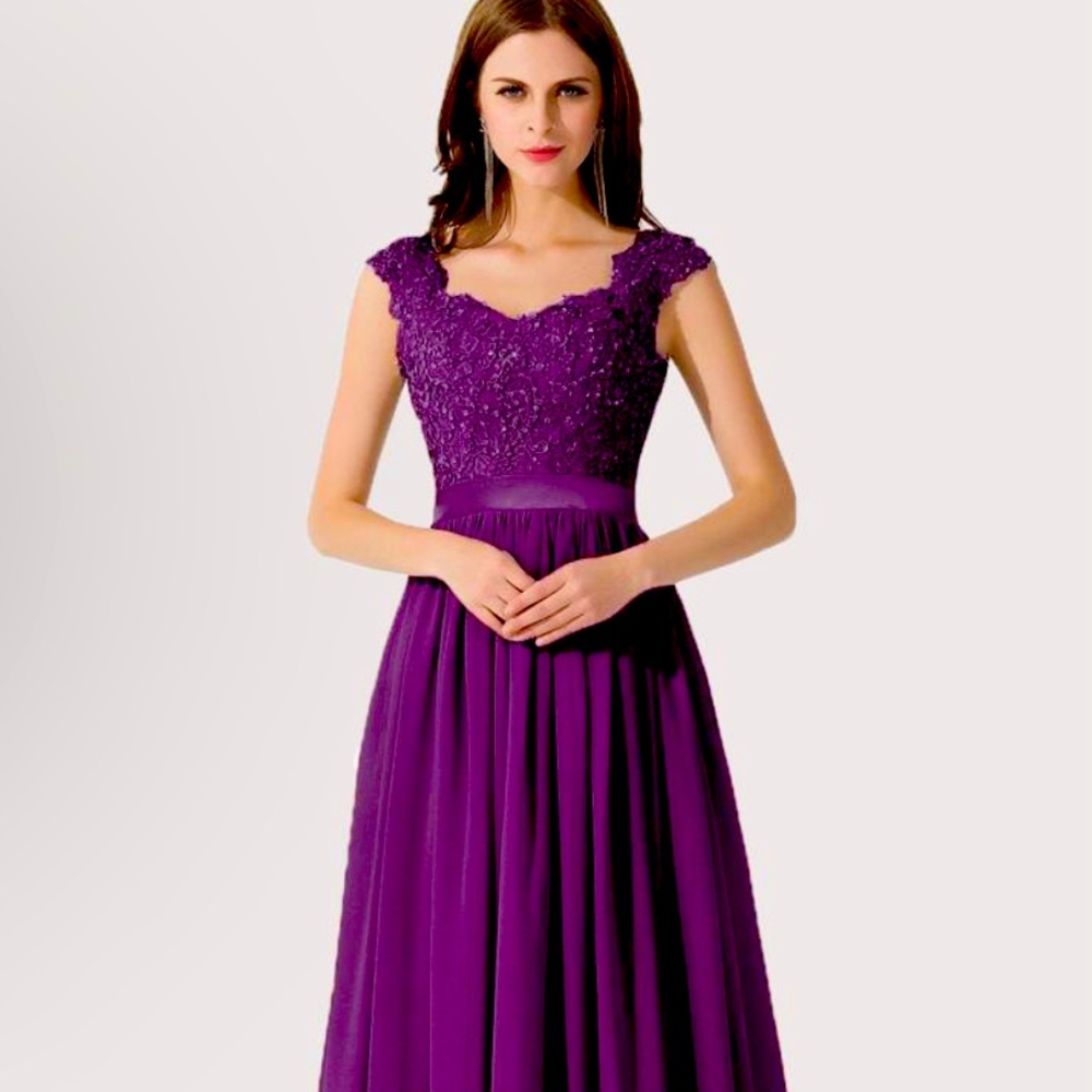 Lace, Chiffon, Flattering, Elegant